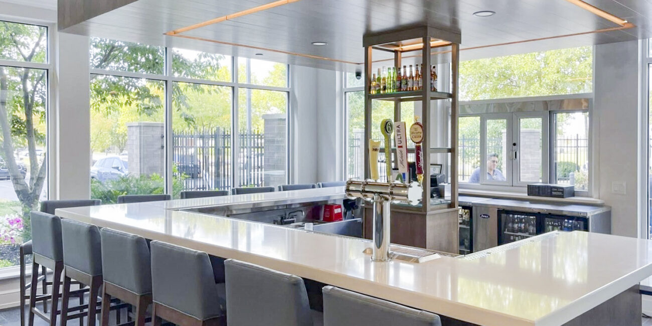 hotel bar and restaurant renovated