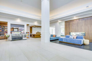 hotel lobby with market renovated