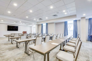 conference room in renovated hotel