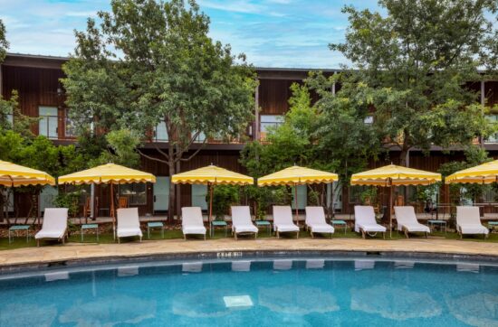 pool side at hotel in austin texas