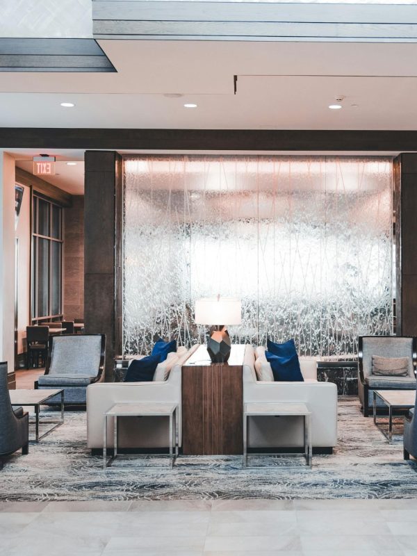 hotel lobby renovated